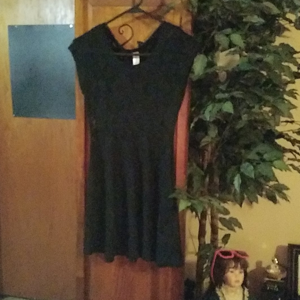 Black all lace short dress